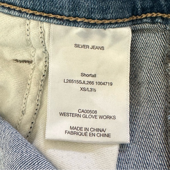 Women’s Silver Short Overalls - Picture 2 of 5